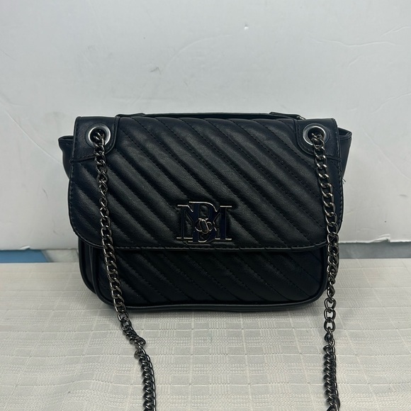 Badgley Mischka Quilted Leather Crossbody Bag - Picture 1 of 9